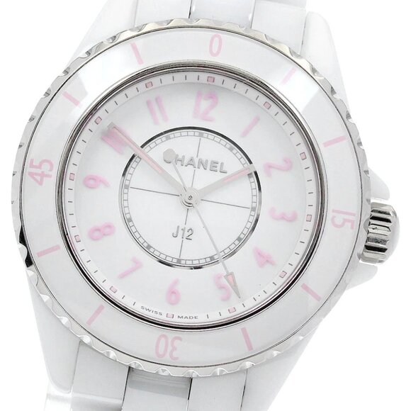 CHANEL J12 Pink Blush H6755 World limited 1200 white Dial Quartz Ladies_869268 - Picture 1 of 6
